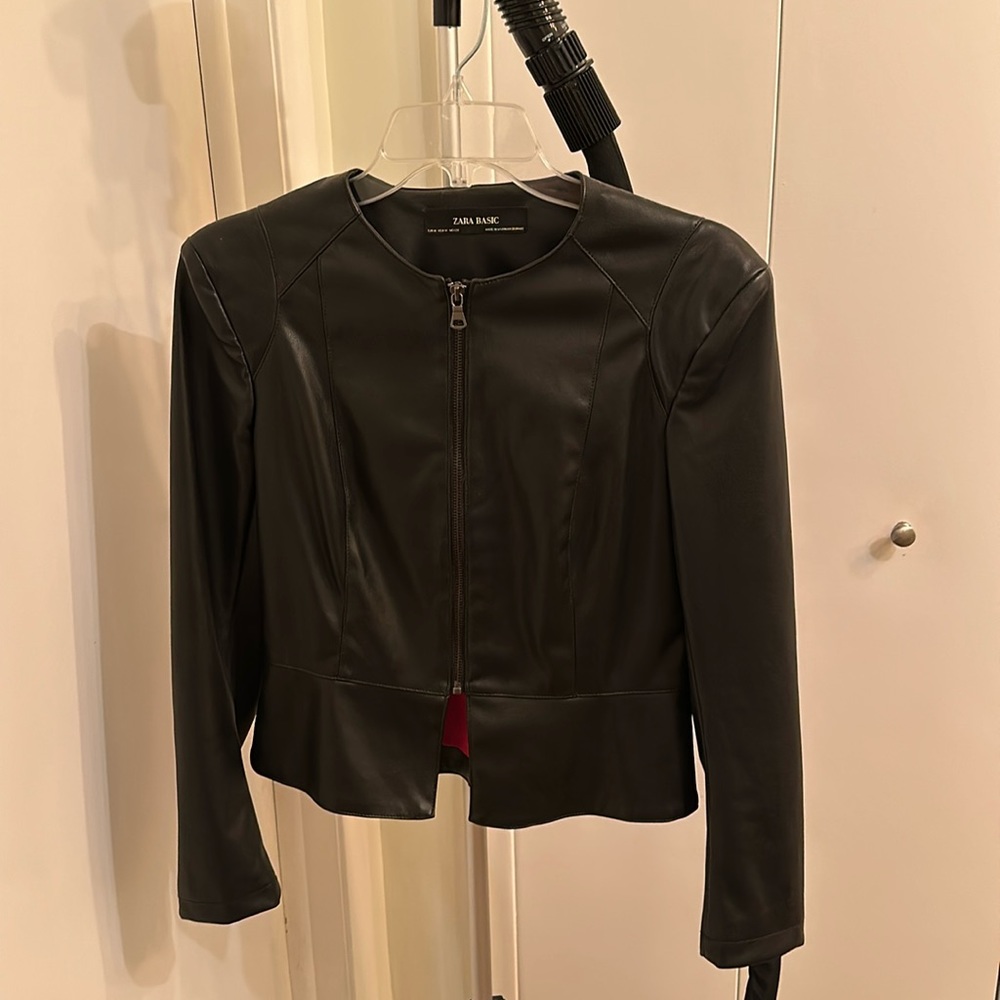 Zara leather jacket
